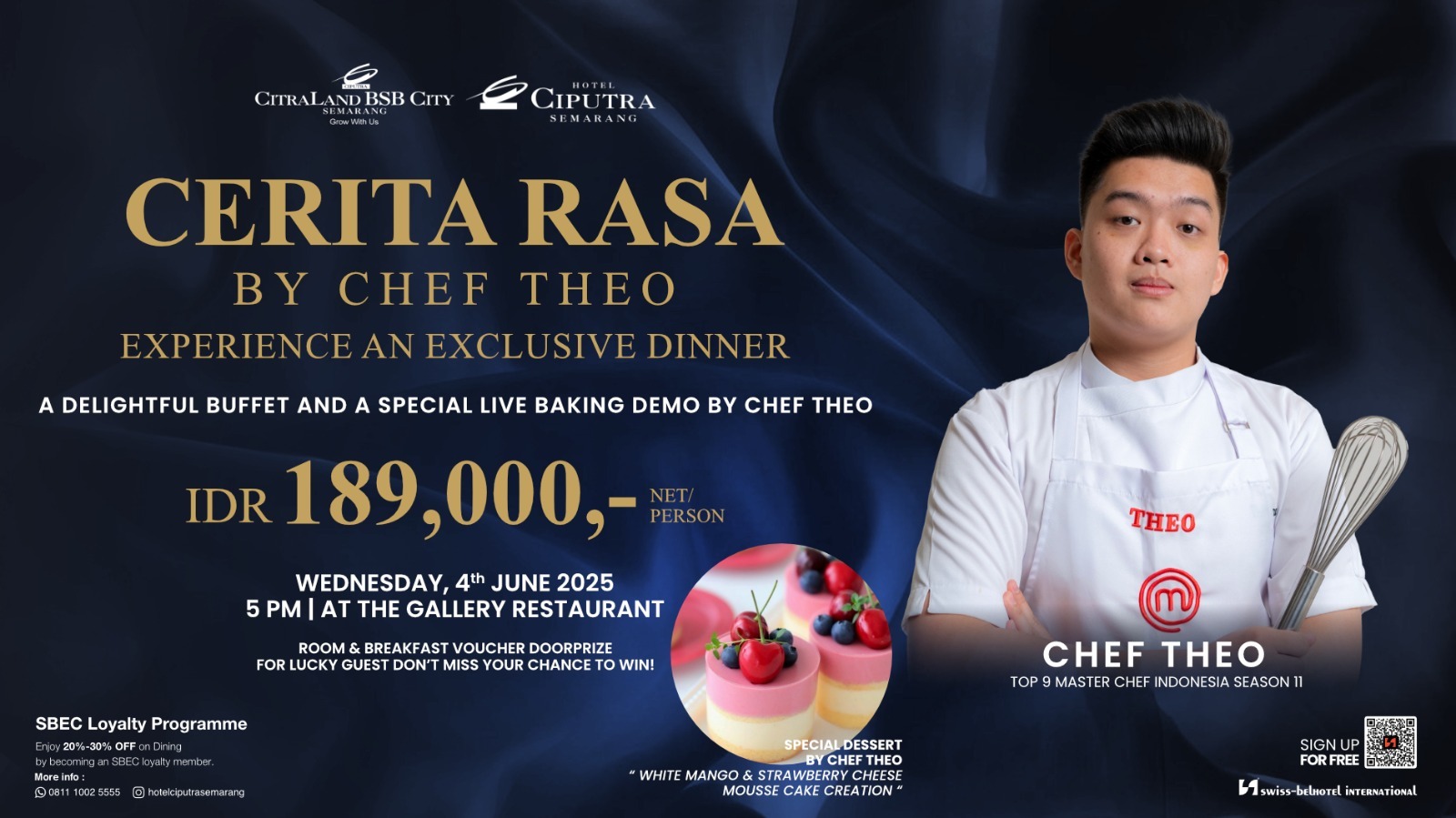 Hotel Ciputra Semarang Hadirkan “Cerita Rasa by Chef Theo” Sajian Makan ...