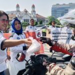 Sapa Pengendara di Lampu Merah, Ditresnarkoba Polda Jateng dan LAN Tebar Pesan Antinarkoba