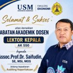 Fakultas Ekonomi Universitas Semarang Tambah Satu Dosen Lektor Kepala